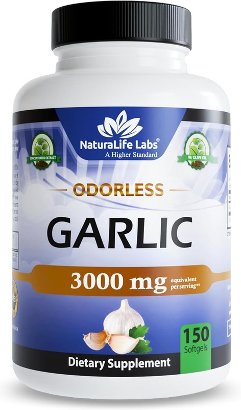 Odorless Garlic Softgels - 3,000 mg per Serving for Immune Support (150 Count) gallery