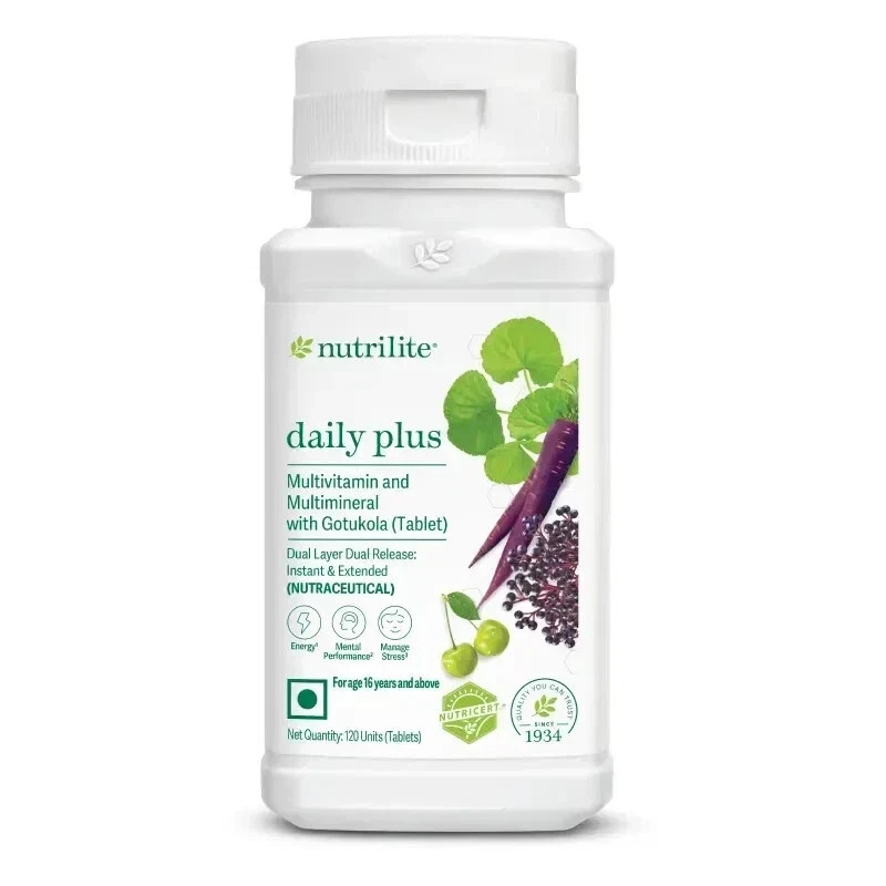 Amway Daily Plus 120 Tabs Multivitamin & Multimineral with Gotukola gallery
