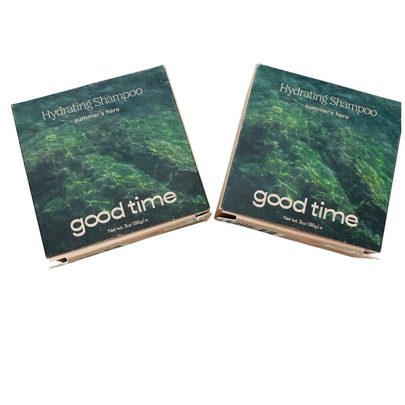 Good Time Hydrating Shampoo Bar Plastic Free Vegan Made in USA Summer’s Here