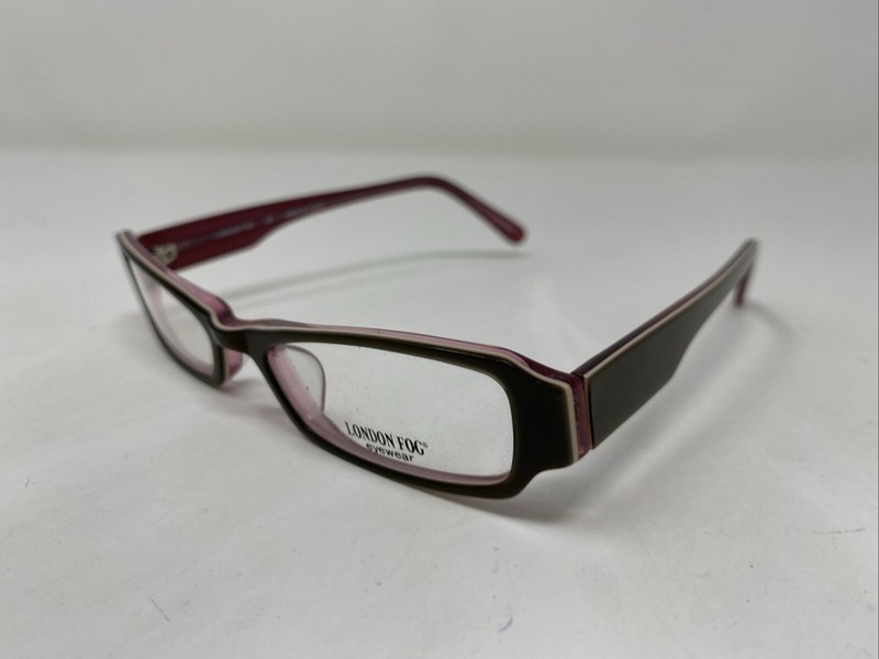 London Fog LF 514 Olive 48-17-130 Olive/Pink Full Rim Eyeglasses Frame CL29 gallery