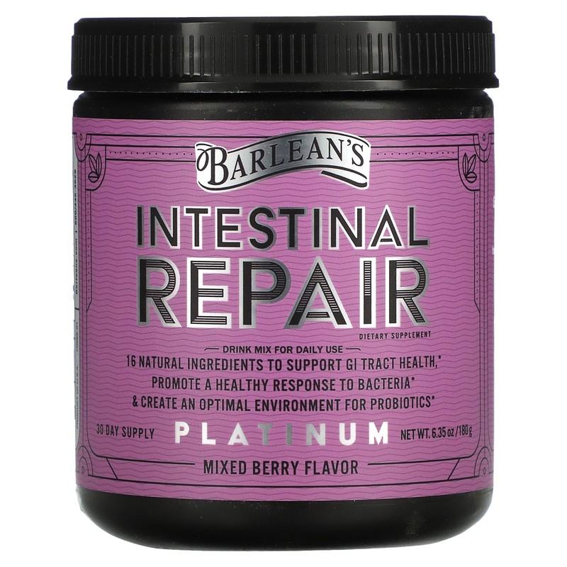 Barlean s Intestinal Repair Mixed Berry Flavor 6 35 oz 180 g Gluten-Free , gallery