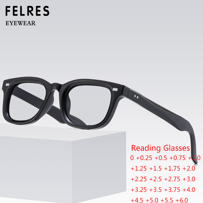 Men Women Square Anti Blue Light Reading Glasses Clear Lens Fashion Glasses New