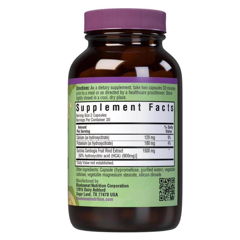 Bluebonnet Garcinia Cambogia Fruit Rind Extract 60 Vegetable, Fat Burn gallery