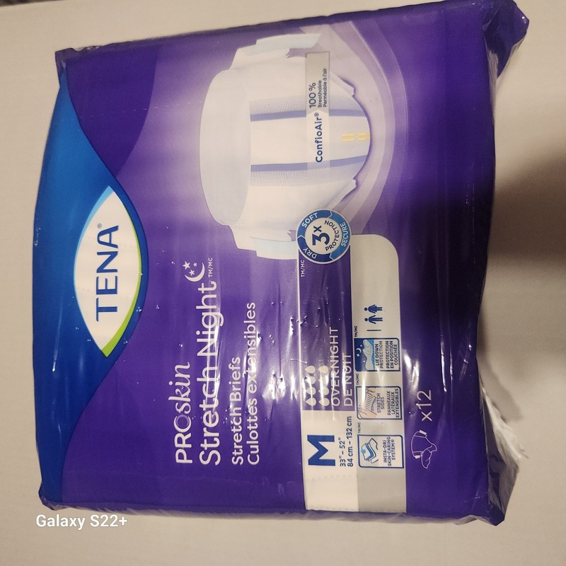 TENA PROSKIN Super Overnight Fully Breathable Underwear Size M - 34”- 44” 14ct gallery