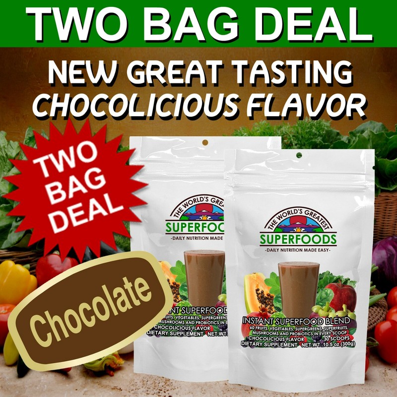World’s Greatest Superfood w/Exotic&USA Grown Foods American Made TWO Bag Deal