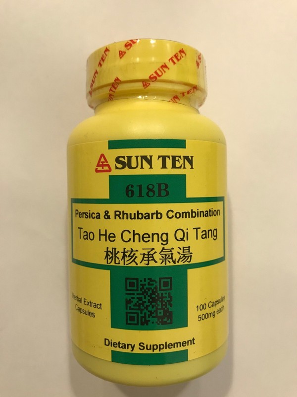 Sun Ten – Persica & Rhubarb Combination, Capsules / Tao He Cheng Qi Tang , 618B