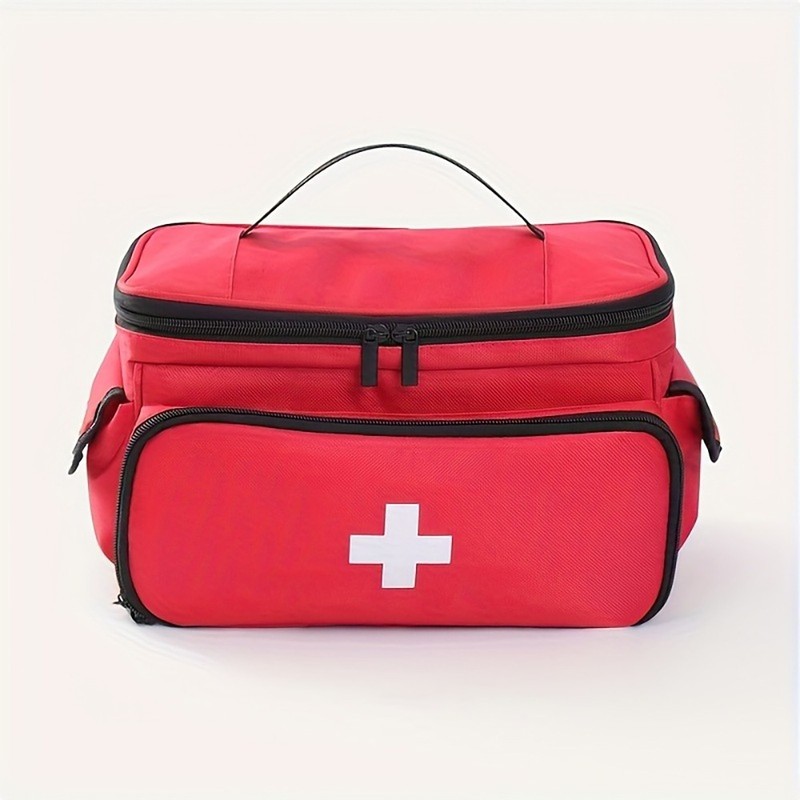 1x Handy Medicine Organizer Bag, Multi-Compartment Storage for Home & Travel Use gallery