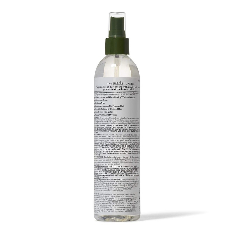 Proclaim Olive Spray On Glosser Detangling Smoothing Antifrizz Relaxed Or gallery