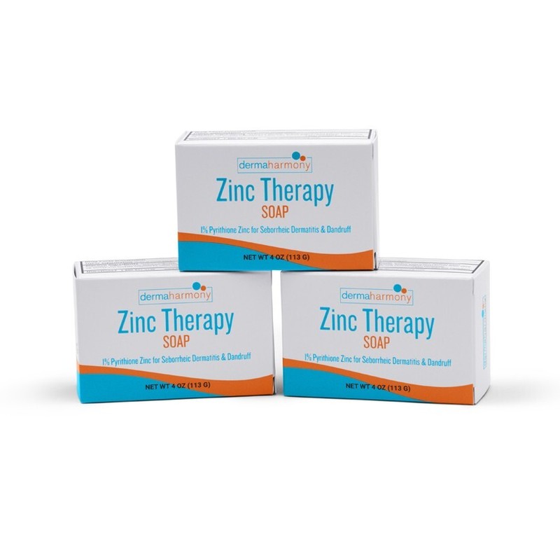 1% Pyrithione Zinc (ZNP) Bar Soap – DermaHarmony 4 oz (3 Bars)
