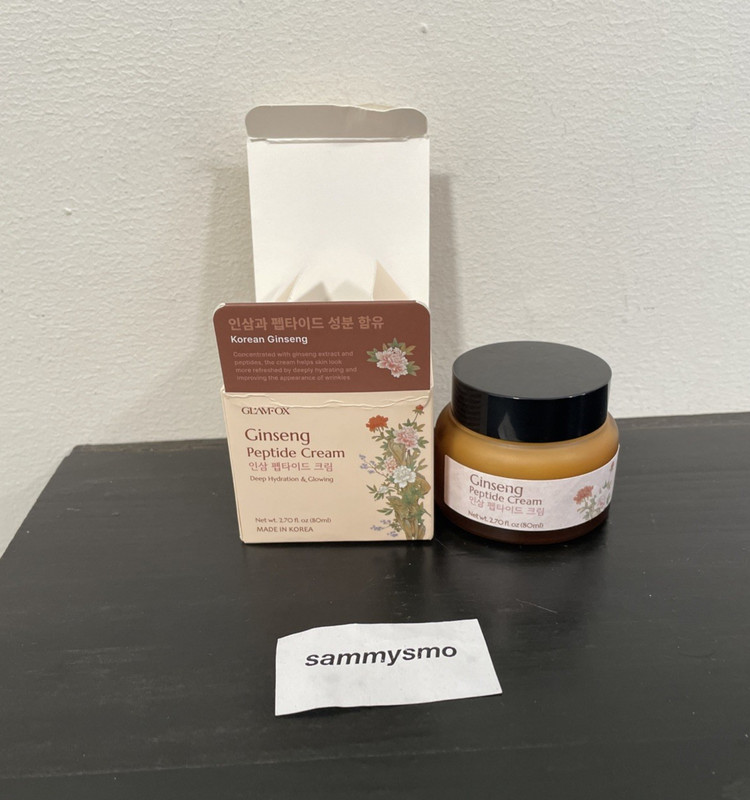 Glamfox Korean Ginseng Peptide Cream – Deep Hydration & Glowing 2.7oz