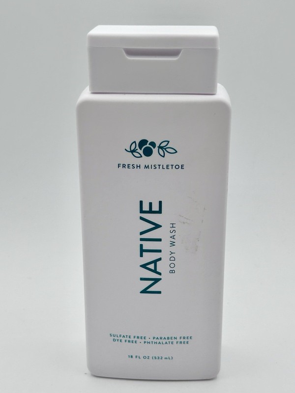 Native Body Wash Fresh Mistletoe Sulfate Free Paraben Free Dye Free 18 Fl. Oz.