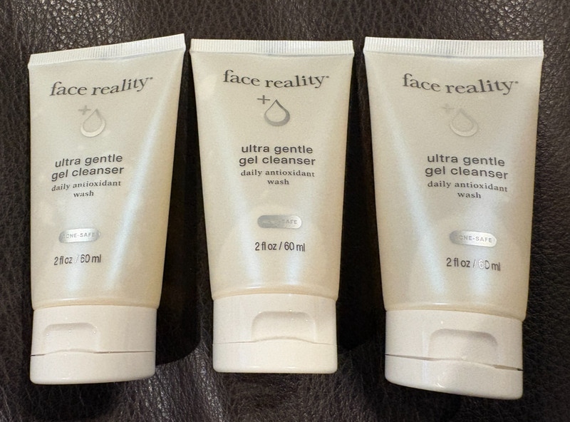 LOT 3 FACE REALITY Ultra Gentle Gel Cleanser 2 fl. oz TRAVEL SIZE