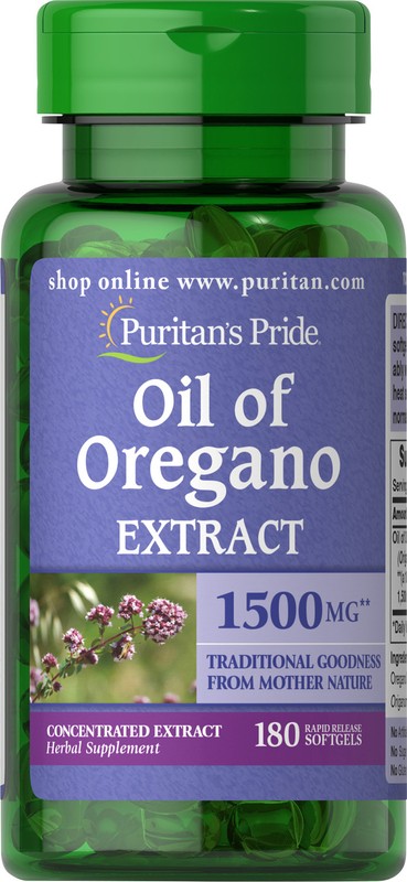 Puritan’s Pride Oil of Oregano Extract 1500 mg – 180 Softgels