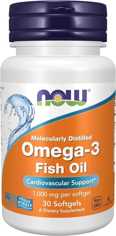 NOW Foods Supplements Omega-3 180 EPA /120 DHA Molecularly Distilled Cardiov-USA