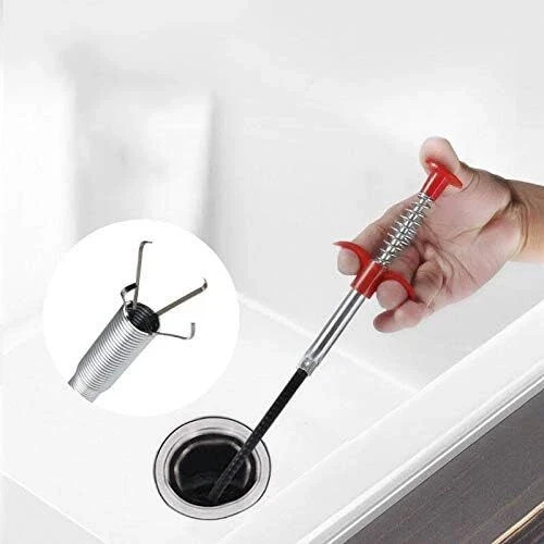 DR.PEN 35.4in Flexible Grabber Claw Pick Up Reacher Drain Clog Tool