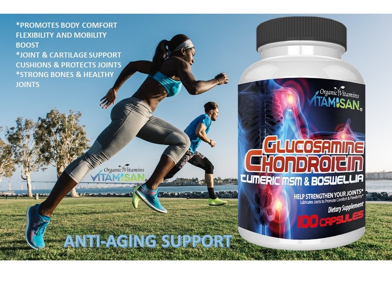 Glucosamine Chondroitin Turmeric & MSM 200 CAPSULES - Bones, Joint Support Pills gallery