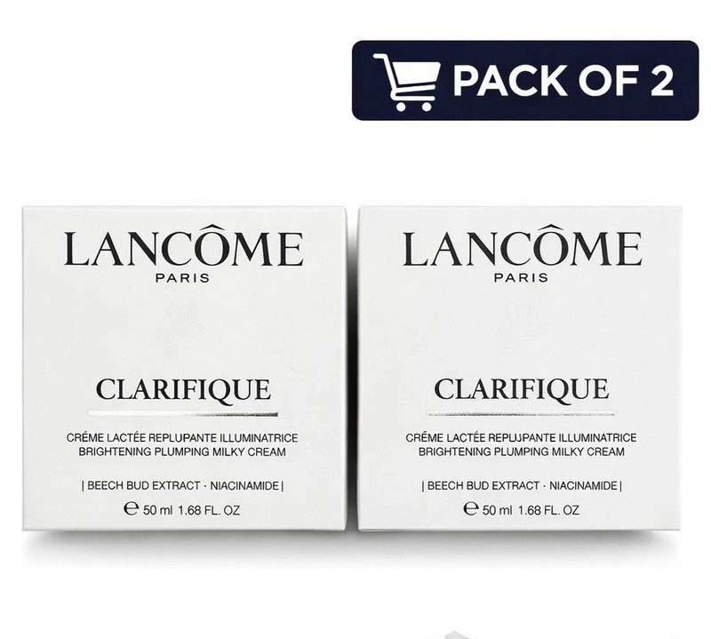 (2x) LANCOME Clarifique Brightening Plumping Milky cream 50ml New in Box sealed