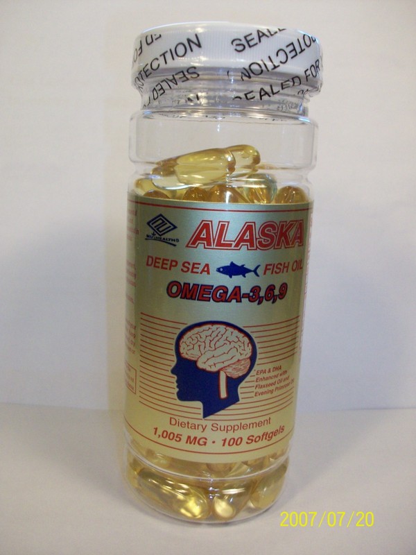 Alaska Deep Sea Fish Oil 1,000 mg Omega 3-6-9 100 Softgels