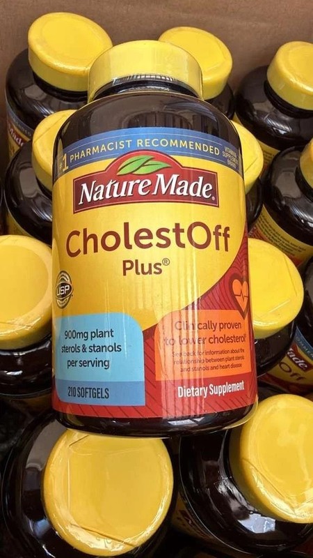 Pack of 2 Nature Made CholestOff Plus 900mg 210 Softgels EXP 03/27 gallery