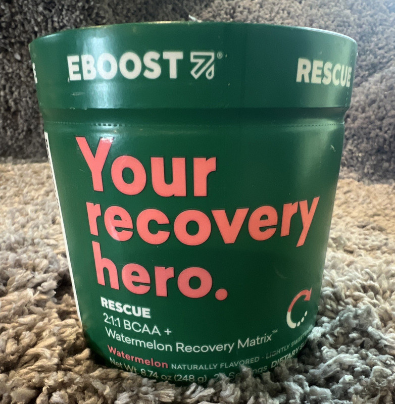 EBOOST Rescue 2:1:1 BCAA+ Recovery Matrix Powder Watermelon 8.74 oz