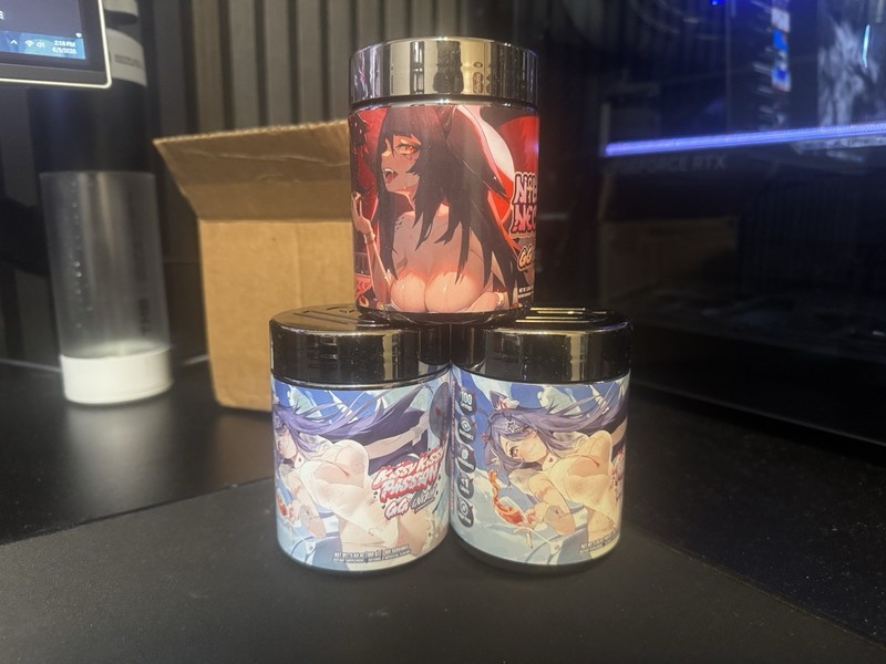 * LIMITED SET OF 3 *NEW LIMITED ALT ART GAMER SUPPS TUBS