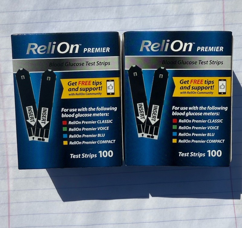 ReliOn Premier 200ct Diabetic Test Strips Expires 01/2027 or later