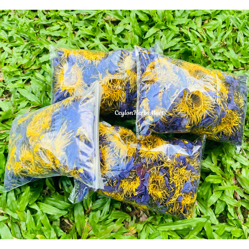 Ceylon Dried Blue Lotus Flowers Organic 100% Pure Hand Picked Herbal Healthy Tea gallery