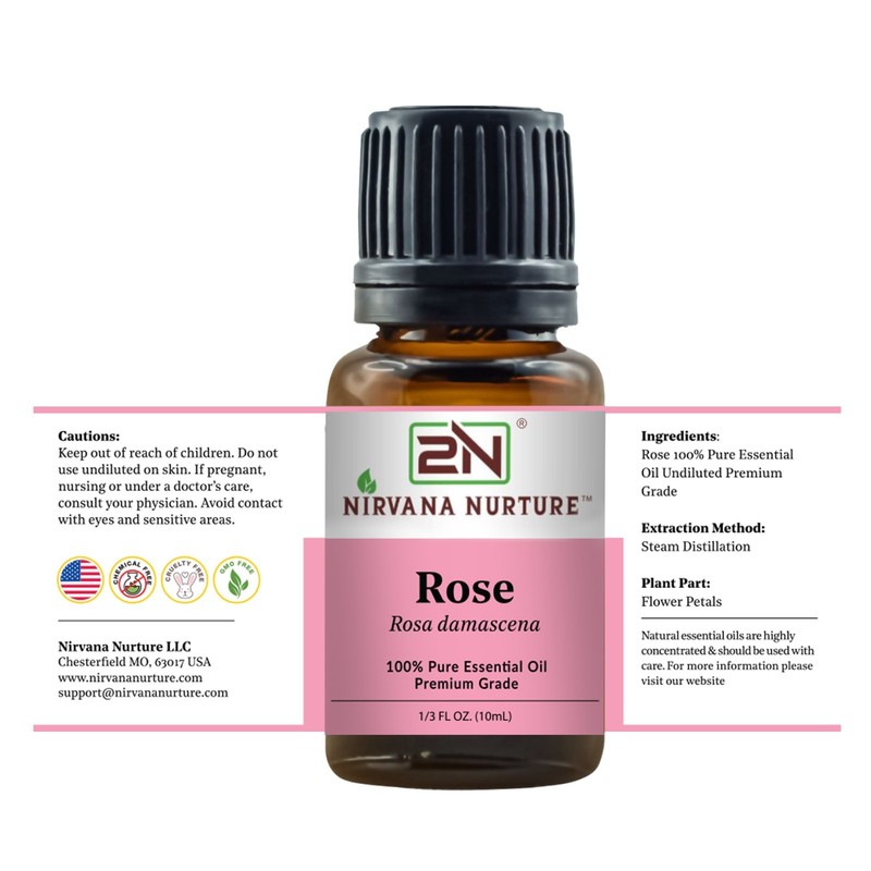 Organic Rose Essential Oil USDA Certified 100% Pure Therapeutic Grade Natural gallery