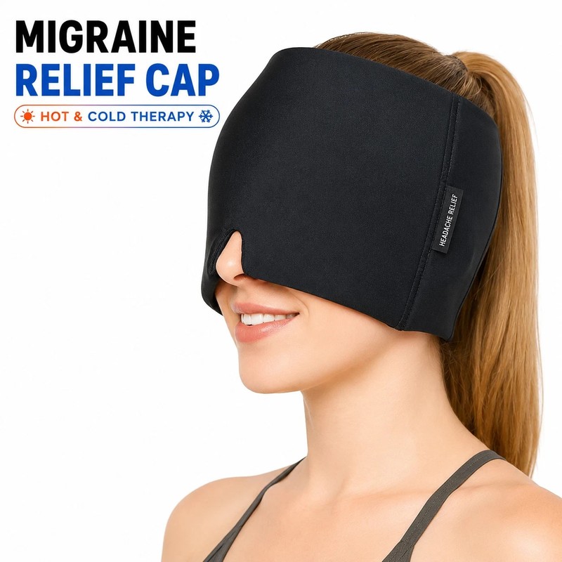 Migraine Relief Cap | Head Ice Pack Migraine, Headache Relief Cap, Hangover Cap gallery