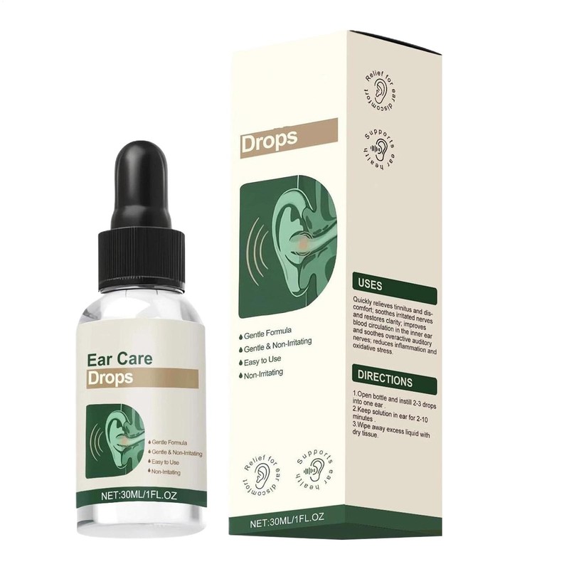 Ear Care Drops – Plant-Based Formula, Soothing for Buzzing & Ringing Relieves