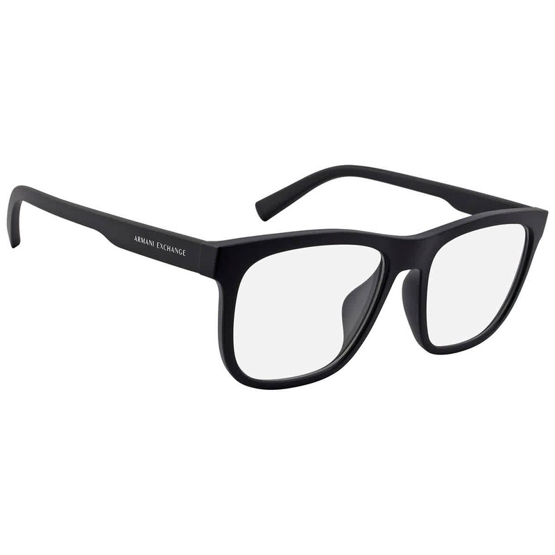 Armani Exchange Demo Rectangular Men’s Eyeglasses AX3050F 8078 55 AX3050F 8078
