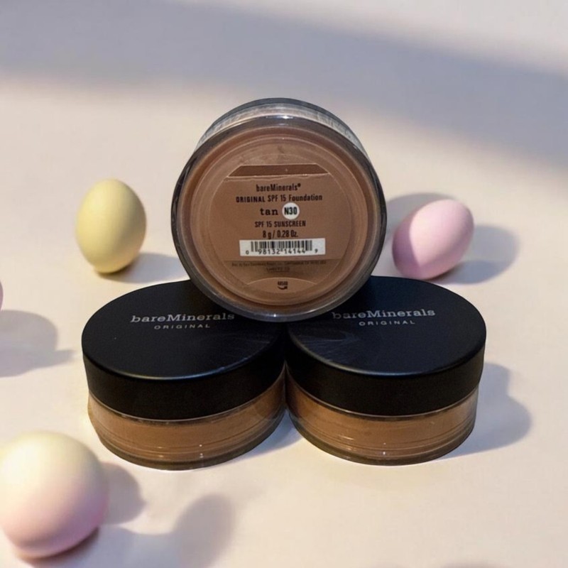 3 Pack – Bareminerals Tan N30 – Original Powder Foundation SPF 15 – 0.28oz/8g