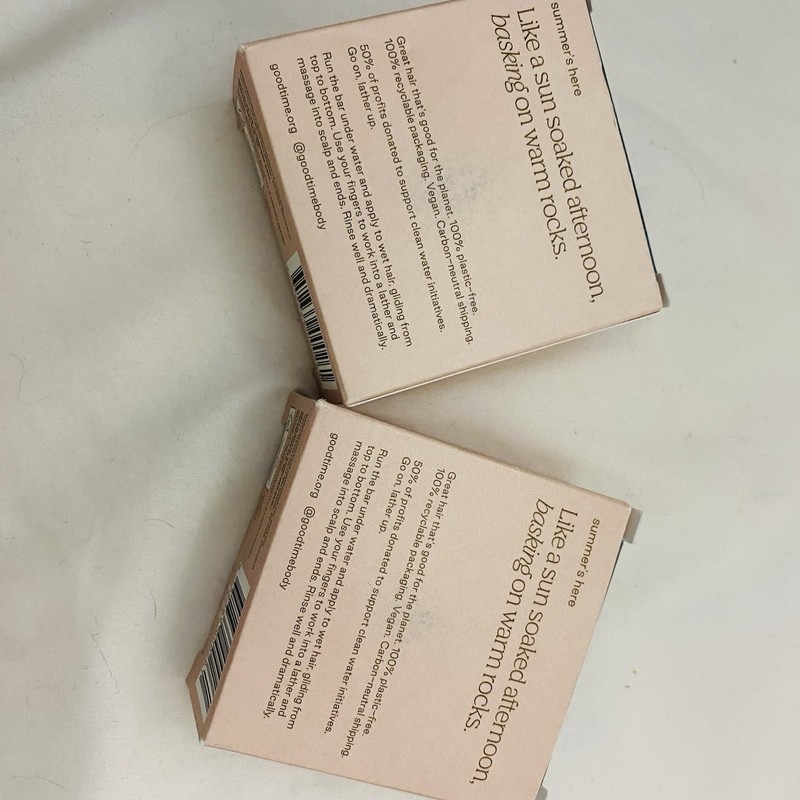 Good Time Hydrating Shampoo Bar Plastic Free Vegan Made in USA Summer’s Here gallery