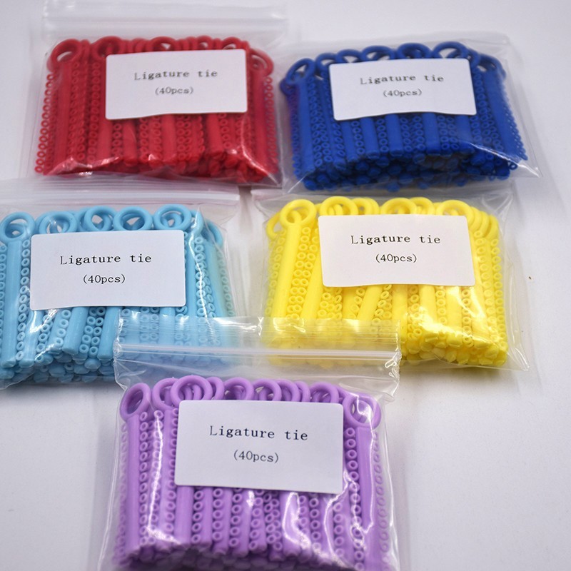 1040Pcs Dental Orthodontic Elastic Braces Rubber Ligature Ties 37Color to Choose gallery
