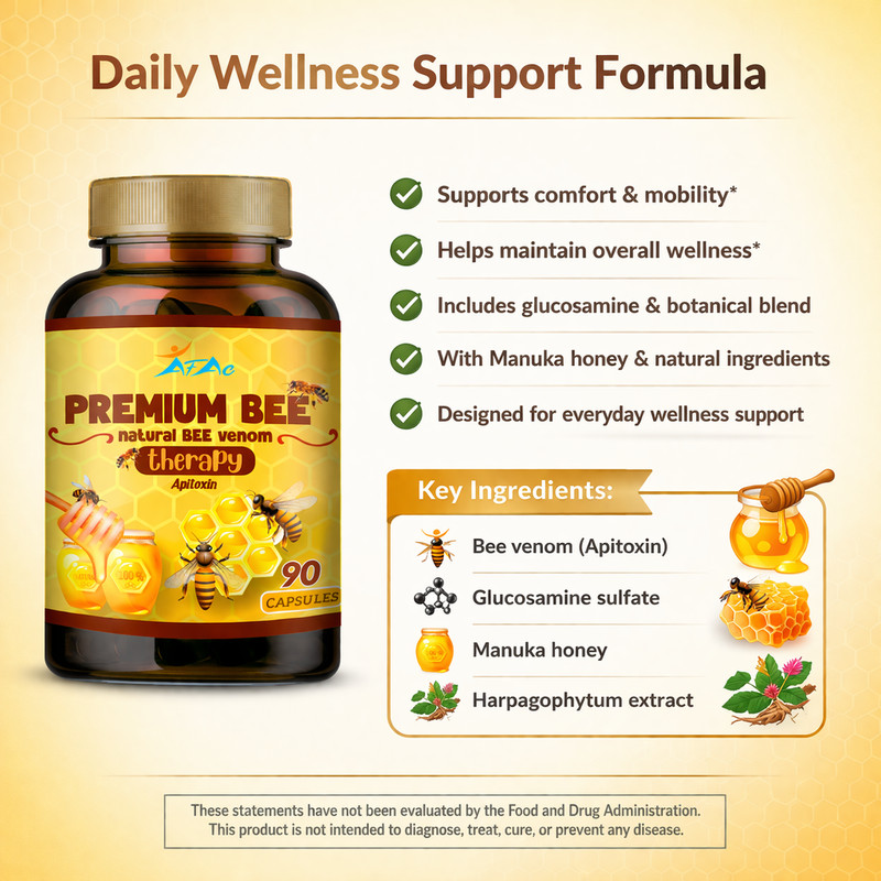 3 BEE MED Anti-Inflammatory Bee Pollen Arthritis support Relief Therapy Pills gallery