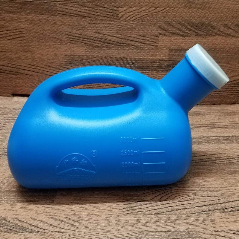Large 3000ML Male Urinal - Portable Travel Pee Bottle, Mens Potty Collector (Blu gallery