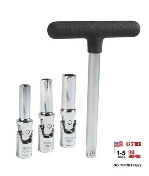 4PCS Glow Plug Removal Tool,Glow Plug Remover Kit,Car Accessories Glow Plug