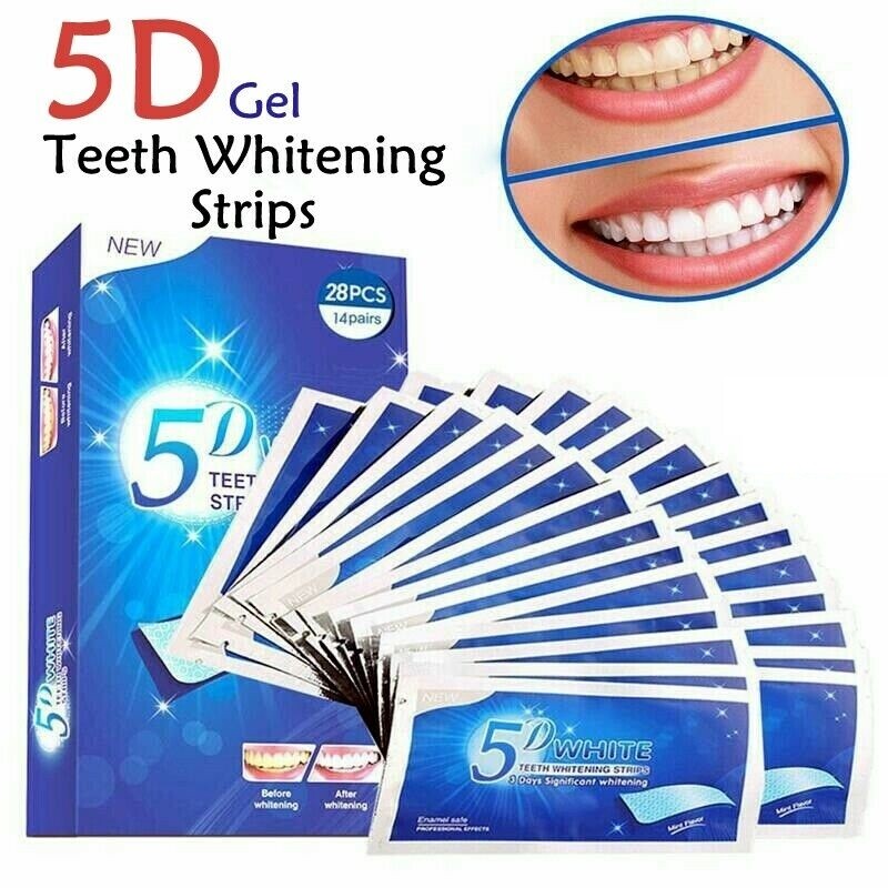 28PCS 5D Teeth Whitening Strips Tooth Rapid Bleaching White Strips Teeth White gallery