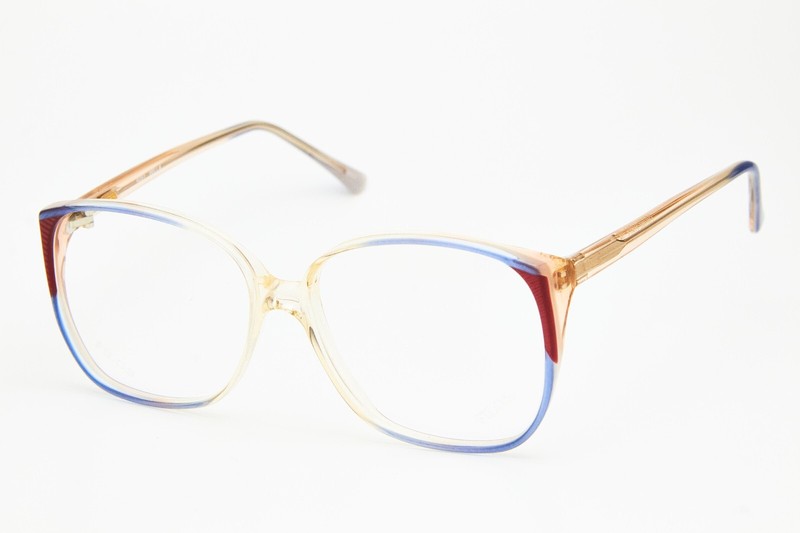 FILOS 4051 HELLA 54 blue/clear butterfly frame glasses vintage 80s👓women gallery
