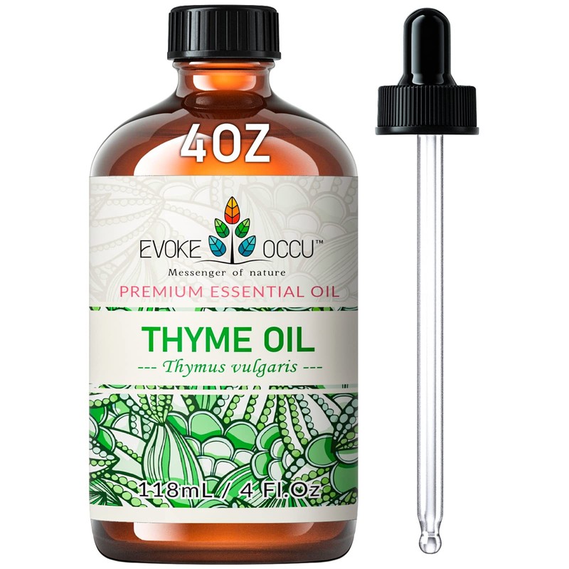 EVOKE OCCU Thyme Essential Oil for Diffuser, Massage, Candle and Soap Making …