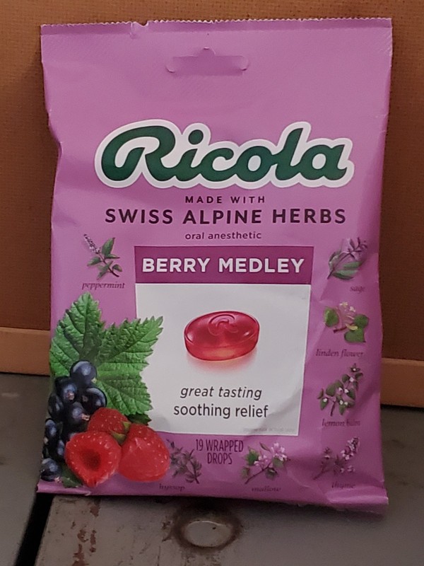 (BB 07/26) Ricola Swiss Alpine Herb Berry Medley Throat Drops – 19 ct.
