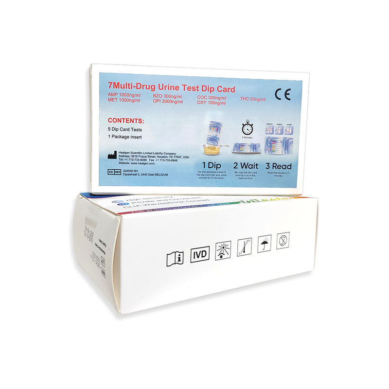 5pcs* 7in1 Multi rapid drug test for urine AMP-BZO-COC-THC-MET-OPI-OXY home test gallery