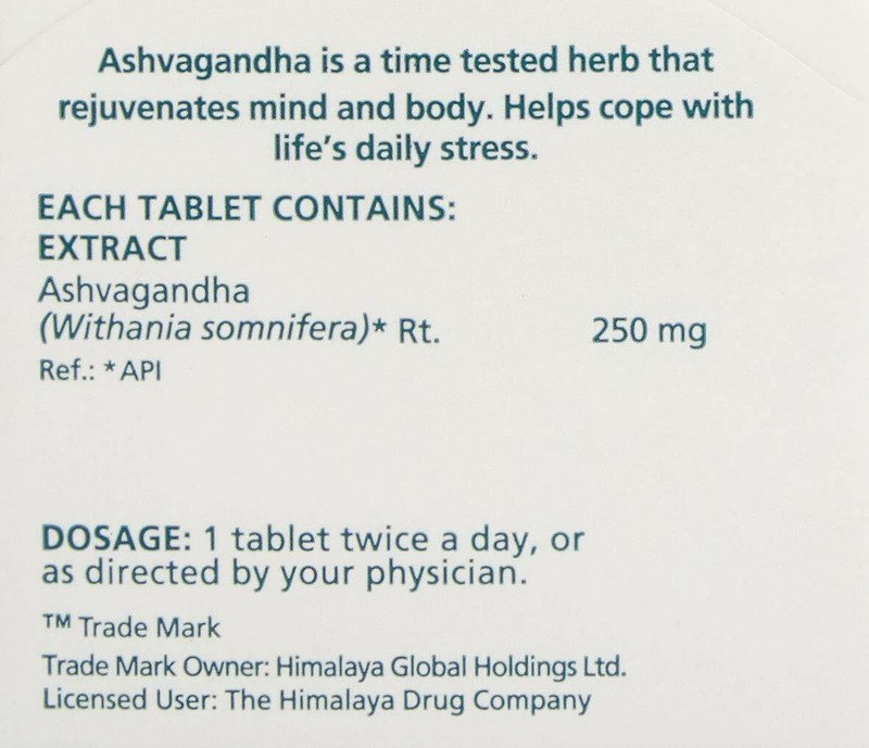 5 X Himalaya Ashwagandha Ashvagandha General Wellness 60 TABS FREE SHIP gallery