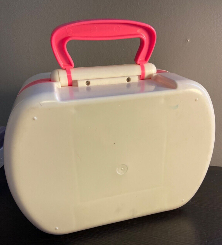 Vintage Radio Shack Sweet Heart Light up Vanity Case little girls makeup case gallery