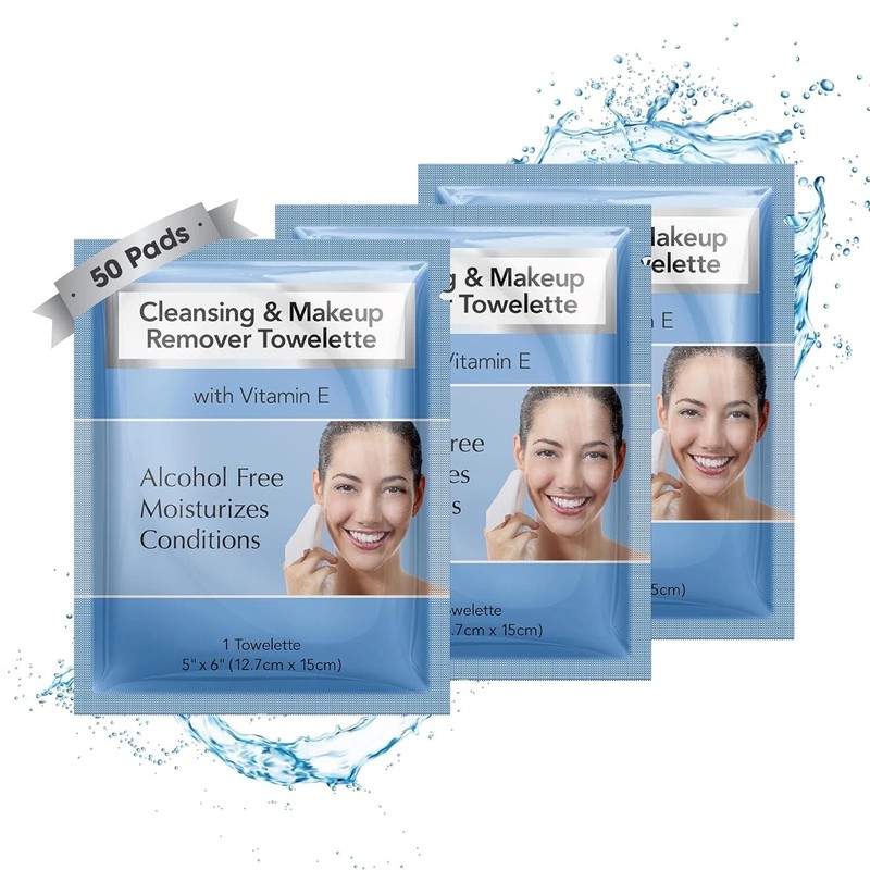 Diamond Wipes Makeup Remover Wipes, Alcohol Free Facial 50 Count (Pack of 1)