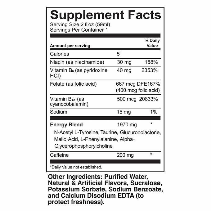 ✳️Kirkland Signature Energy Shot, 48 Bottles, 2 Oz Each Fresh!✳️ gallery