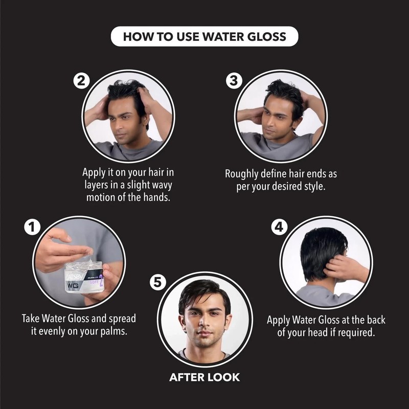 Gatsby Water Gloss - Soft, Wet Look, Shine Effect - Holding Level 2, 300gm gallery