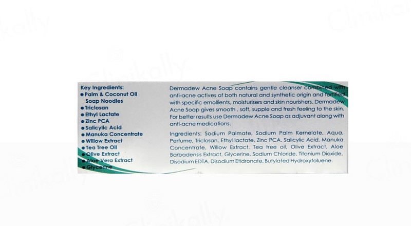 Dermadew Acne Soap 75gms (2.6oz) for improving skin texture and tone (Pack of 4) gallery
