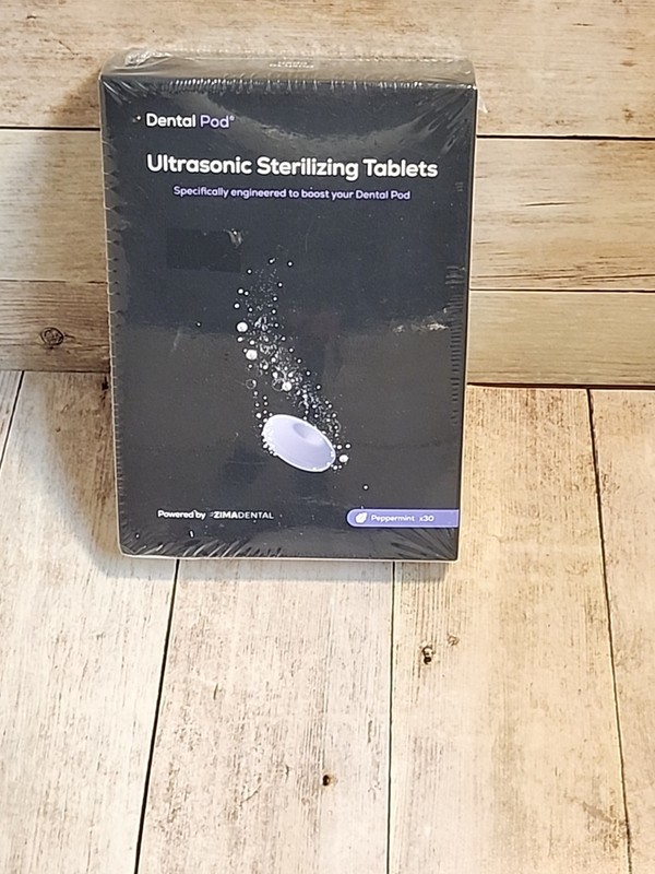 NEW Zima Dental Pod Ultrasonic Sterilizing 30 Tablets Peppermint EXP 12/6/2026