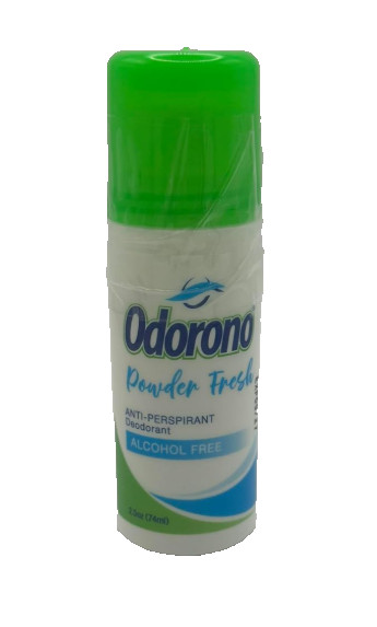 Odorono Powder Fresh Anti-Perspirant Deodorant Alcohol Free Roll-On 2.5 oz